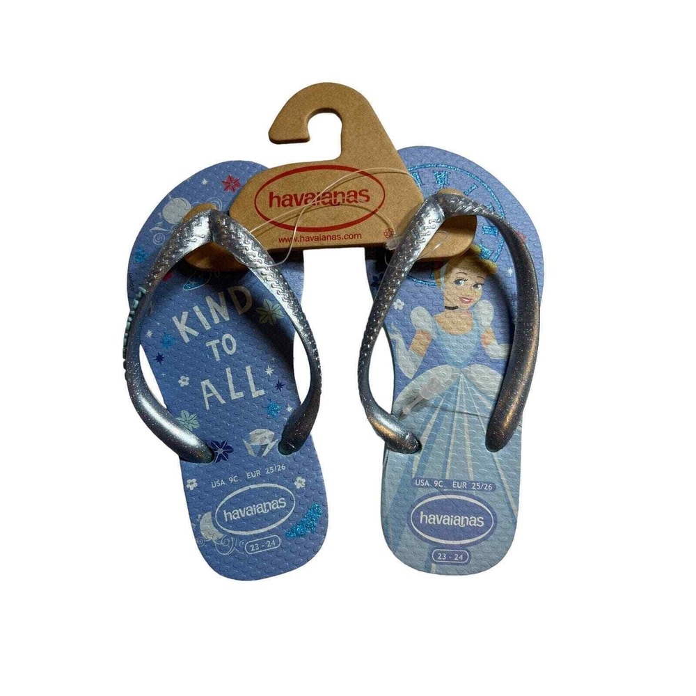 Havaianas Cinderella Slim Flip Flop New Size 9 Kids
